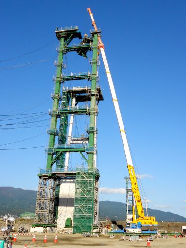 陸前高田BC用吊橋架設工事